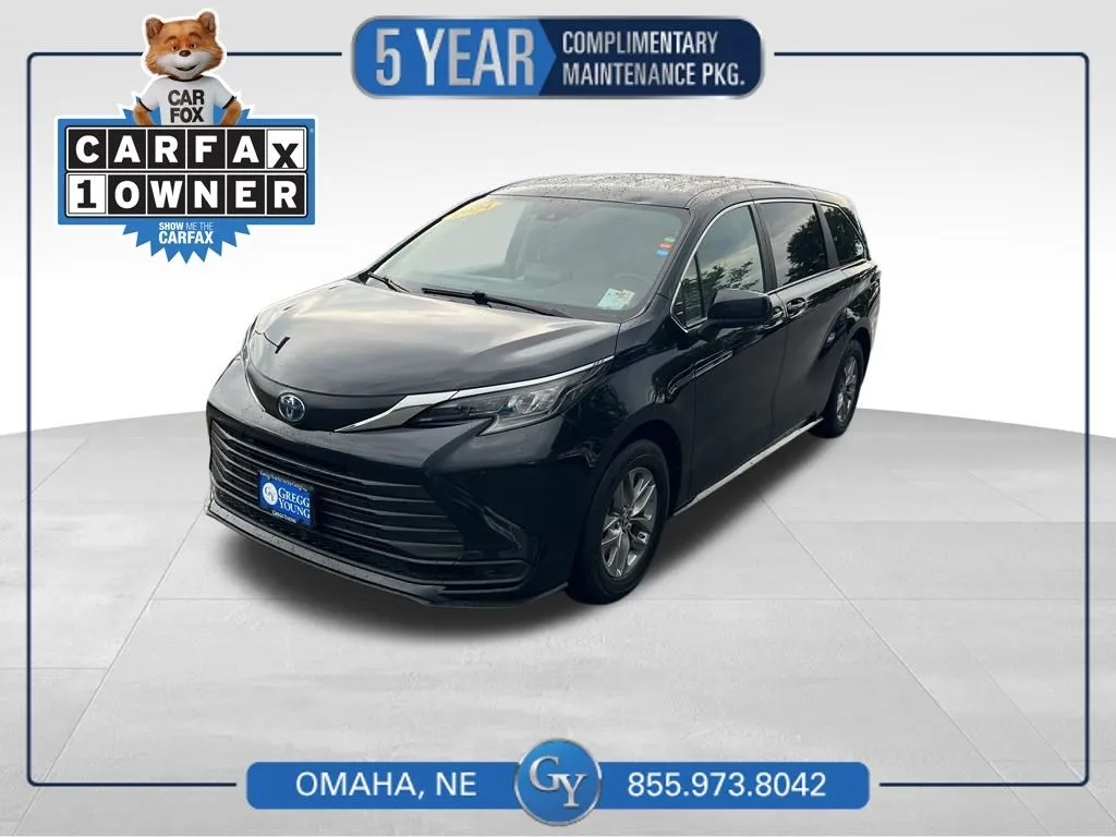 Black 2024 Toyota Sienna LE for sale in Omaha, NE