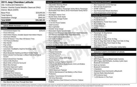 Photos of 2015 Jeep Cherokee Latitude for sale in Omaha, NE at Gregg Young Chevrolet of Omaha