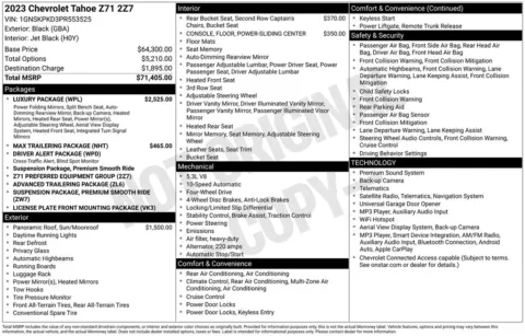Photos of 2023 Chevrolet Tahoe Z71 for sale in Omaha, NE at Gregg Young Chevrolet of Omaha