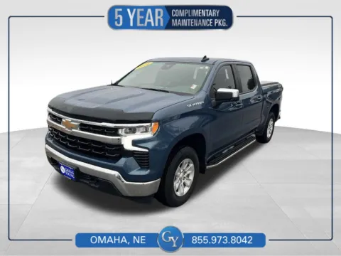 Blue 2024 Chevrolet Silverado 1500 LT for sale in Omaha, NE