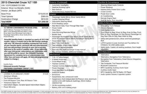 Photos of 2013 Chevrolet Cruze 1LT for sale in Omaha, NE at Gregg Young Chevrolet of Omaha