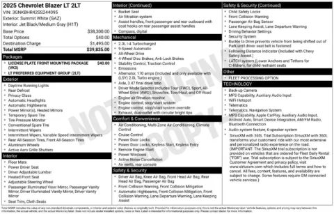 Photos of 2025 Chevrolet Blazer LT for sale in Omaha, NE at Gregg Young Chevrolet of Omaha