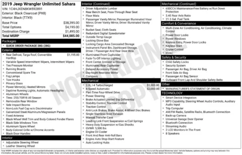 Photos of 2019 Jeep Wrangler Unlimited Sahara for sale in Omaha, NE at Gregg Young Chevrolet of Omaha