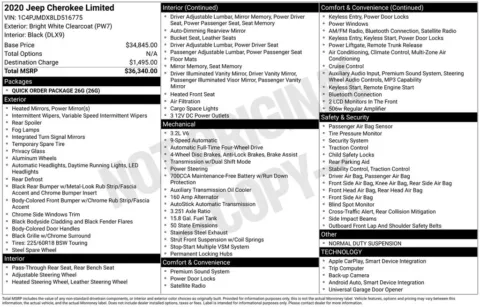 Photos of 2020 Jeep Cherokee Limited for sale in Indianola, IA at Gregg Young Buick GMC Indianola