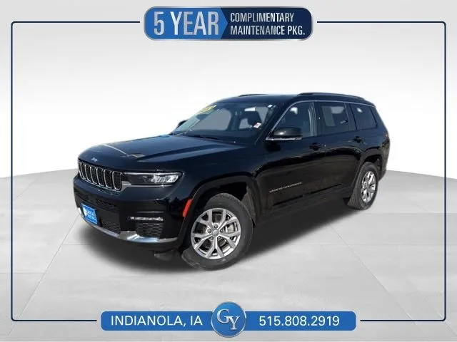 Black 2022 Jeep Grand Cherokee L Limited for sale in Indianola, IA