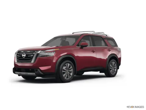 Red 2023 Nissan Pathfinder Platinum for sale in Indianola, IA