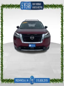 Red 2023 Nissan Pathfinder Platinum for sale in Indianola, IA