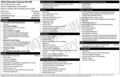 Photos of 2024 Chevrolet Traverse RS for sale in Indianola, IA at Gregg Young Buick GMC Indianola