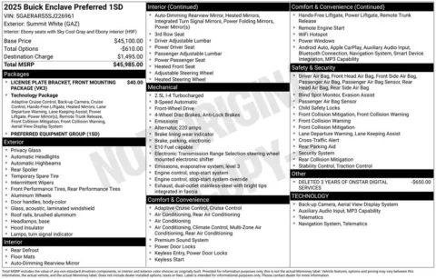 Photos of 2025 Buick Enclave Preferred for sale in Indianola, IA at Gregg Young Buick GMC Indianola