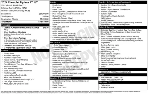 Photos of 2024 Chevrolet Equinox LT for sale in Norwalk, IA at Gregg Young Chevrolet of Norwalk