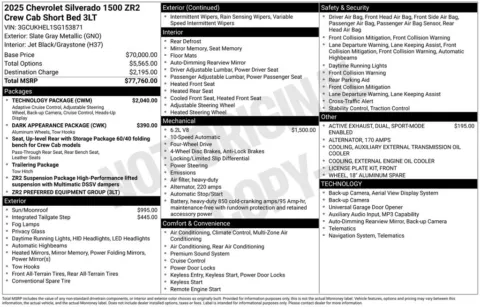 Photos of 2025 Chevrolet Silverado 1500 ZR2 for sale in Norwalk, IA at Gregg Young Chevrolet of Norwalk