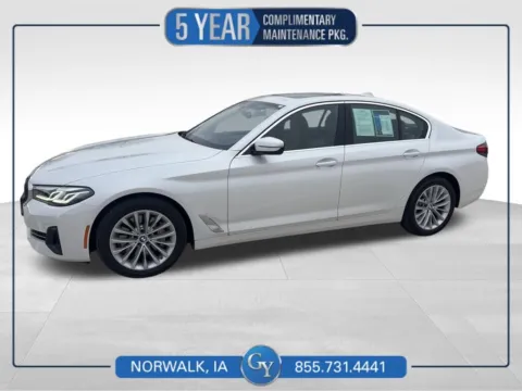 White 2023 BMW 5 Series 530i xDrive for sale in Norwalk, IA