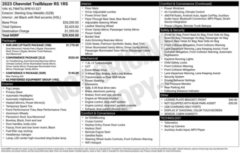 Photos of 2023 Chevrolet TrailBlazer RS for sale in Norwalk, IA at Gregg Young Chevrolet of Norwalk
