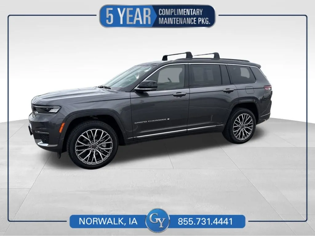 Gray 2025 Jeep Grand Cherokee L Summit Reserve for sale in Norwalk, IA