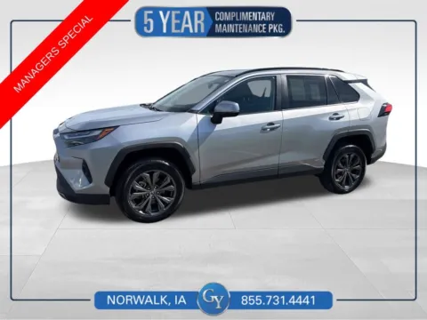 Silver 2022 Toyota RAV4 Hybrid Limited for sale in Norwalk, IA