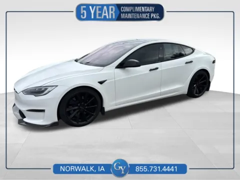 White 2021 Tesla Model S Plaid for sale in Norwalk, IA