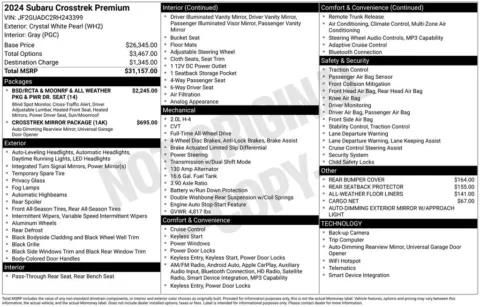 Photos of 2024 Subaru Crosstrek Premium for sale in Norwalk, IA at Gregg Young Chevrolet of Norwalk