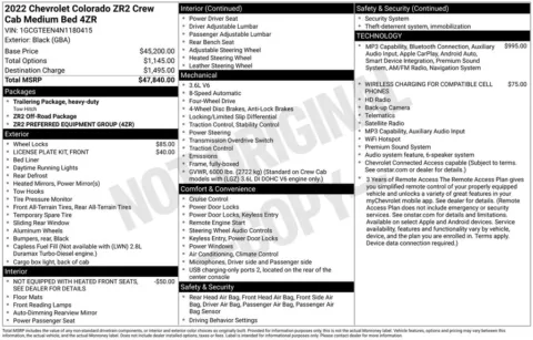 Photos of 2022 Chevrolet Colorado ZR2 for sale in Norwalk, IA at Gregg Young Chevrolet of Norwalk