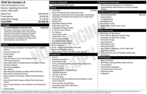 Photos of 2020 Kia Sorento LX for sale in Norwalk, IA at Gregg Young Chevrolet of Norwalk