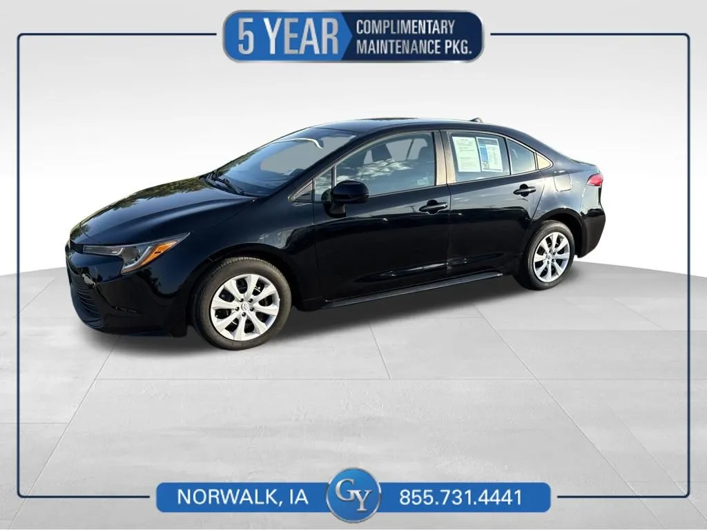 Black 2024 Toyota Corolla LE for sale in Norwalk, IA