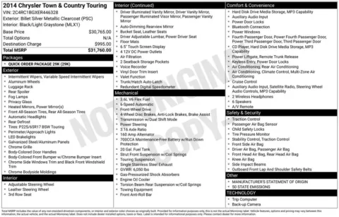 Photos of 2014 Chrysler Town & Country Touring for sale in Marshalltown, IA at Gregg Young Chevrolet Marshalltown