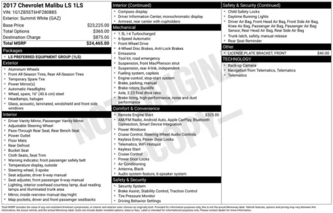 Photos of 2017 Chevrolet Malibu LS for sale in Marshalltown, IA at Gregg Young Chevrolet Marshalltown