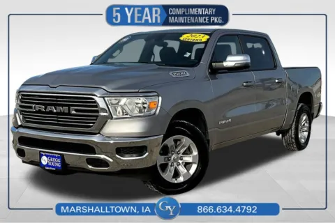 Silver 2023 Ram 1500 Laramie for sale in Marshalltown, IA