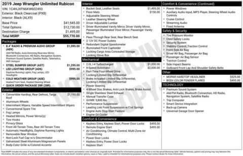 Photos of 2019 Jeep Wrangler Unlimited Rubicon for sale in Marshalltown, IA at Gregg Young Chevrolet Marshalltown