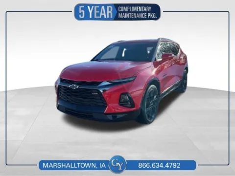 Red 2022 Chevrolet Blazer RS for sale in Marshalltown, IA