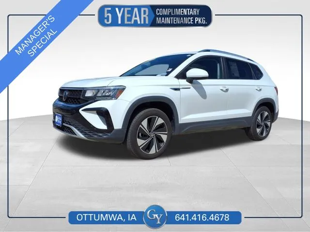 White 2024 Volkswagen Taos 1.5T SE for sale in Ottumwa, IA