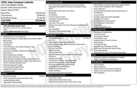 Photos of 2020 Jeep Compass Latitude for sale in Ottumwa, IA at Gregg Young Toyota of Ottumwa