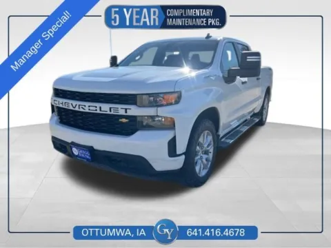 White 2021 Chevrolet Silverado 1500 Custom for sale in Ottumwa, IA