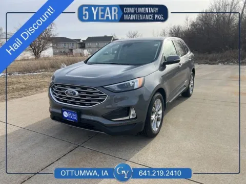 Gray 2024 Ford Edge Titanium for sale in Ottumwa, IA