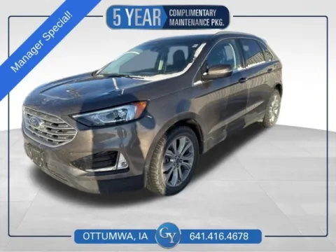 Gray 2019 Ford Edge Titanium for sale in Ottumwa, IA