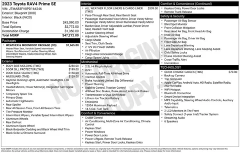 Photos of 2023 Toyota RAV4 Prime SE for sale in Ottumwa, IA at Gregg Young Toyota of Ottumwa