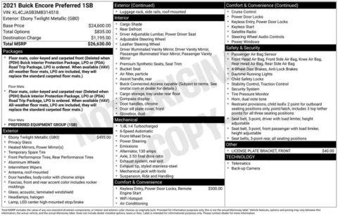 Photos of 2021 Buick Encore Preferred for sale in Ottumwa, IA at Gregg Young Toyota of Ottumwa