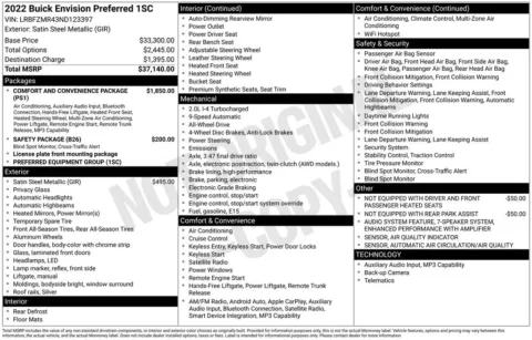 Photos of 2022 Buick Envision Preferred for sale in Ottumwa, IA at Gregg Young Toyota of Ottumwa