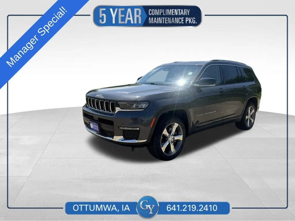 Gray 2022 Jeep Grand Cherokee L Limited for sale in Ottumwa, IA