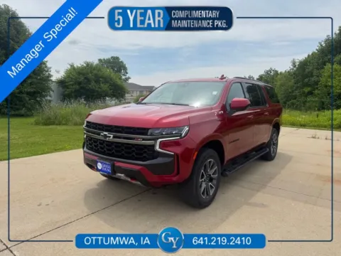 Red 2021 Chevrolet Suburban Z71 for sale in Ottumwa, IA