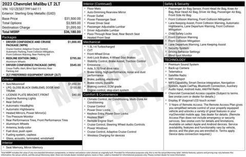 Photos of 2023 Chevrolet Malibu LT for sale in Ottumwa, IA at Gregg Young Toyota of Ottumwa