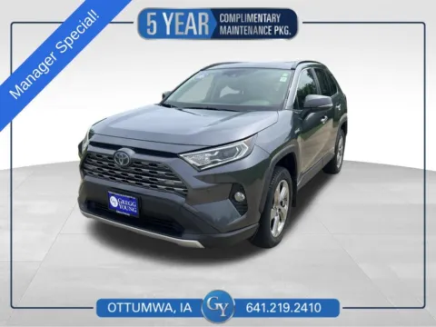 Gray 2019 Toyota RAV4 Hybrid Limited for sale in Ottumwa, IA