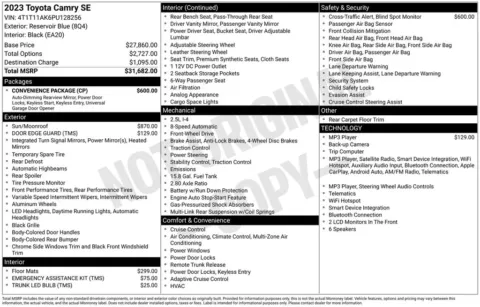 Photos of 2023 Toyota Camry SE for sale in Ottumwa, IA at Gregg Young Toyota of Ottumwa