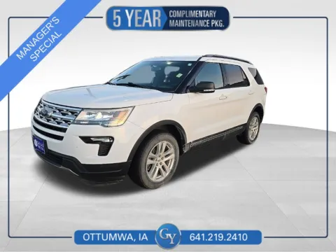 White 2019 Ford Explorer XLT for sale in Ottumwa, IA