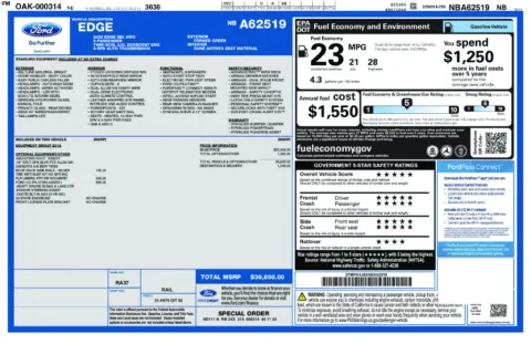 Another view of 2022 Ford Edge SEL for sale in Ottumwa, IA at Gregg Young Toyota of Ottumwa