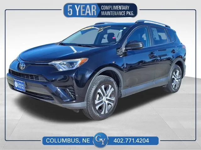 Black 2018 Toyota RAV4 LE for sale in Columbus, NE