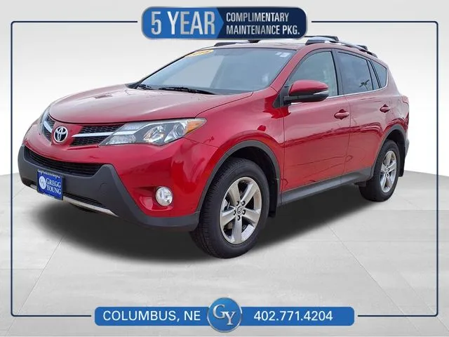 Red 2015 Toyota RAV4 XLE for sale in Columbus, NE
