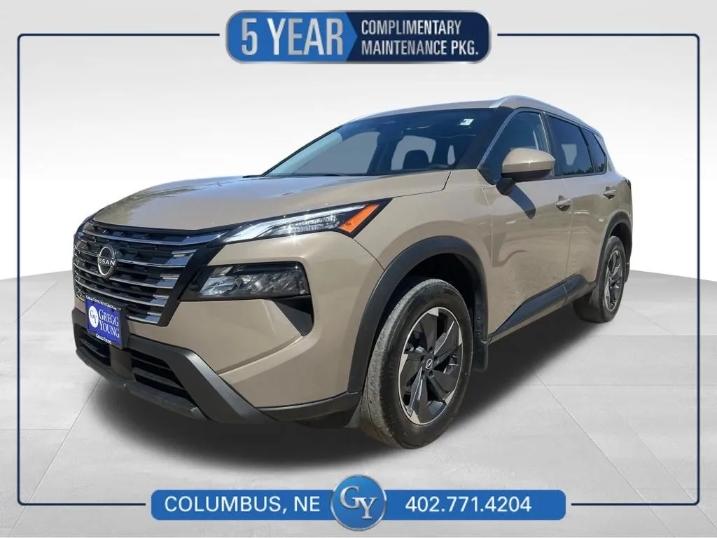 Beige 2024 Nissan Rogue SV for sale in Columbus, NE