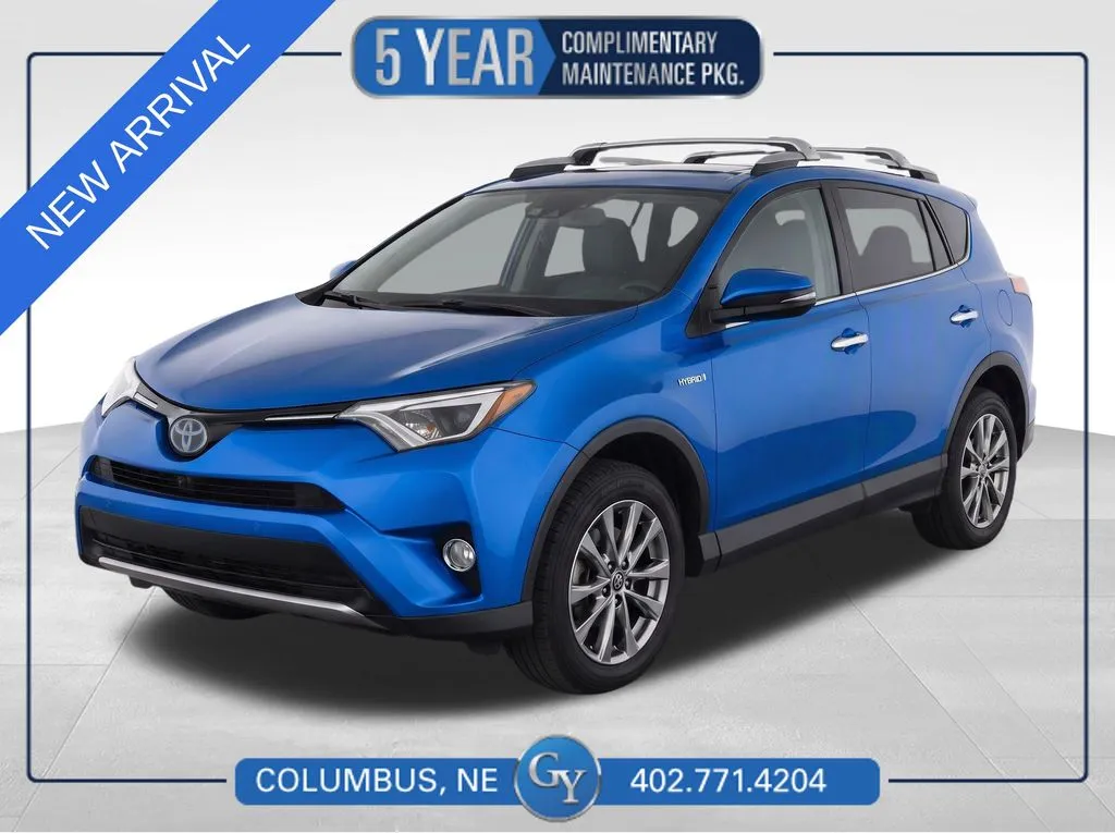 Blue 2016 Toyota RAV4 Hybrid Limited for sale in Columbus, NE