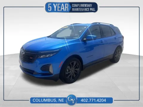 Blue 2024 Chevrolet Equinox RS for sale in Columbus, NE