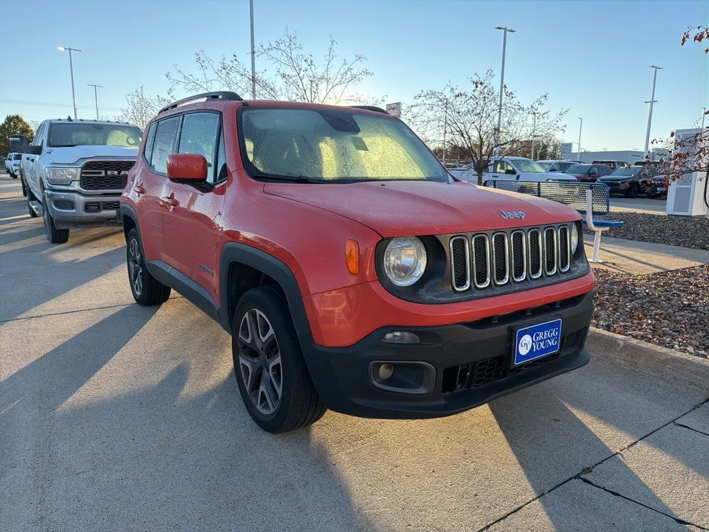Orange 2015 Jeep Renegade Latitude for sale in Newton, IA